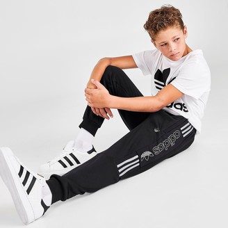 boys black adidas joggers