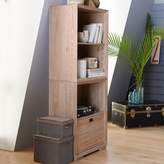 Thumbnail for your product : Pottery Barn Teen Callum Triple Wide Set, 3 Cubbies + Feet, Water-Based Smoked Gray, UPS