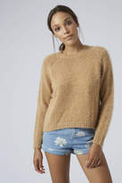 Thumbnail for your product : Topshop Fluffy crew neck jumper