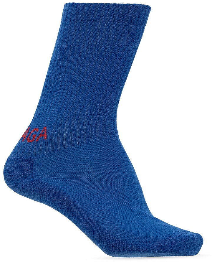 Balenciaga Blue Men's Socks | ShopStyle