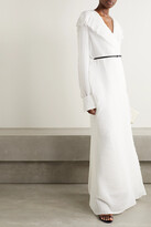 Thumbnail for your product : The Row Hania Belted Ruffled Crinkled-chiffon Gown