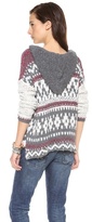Thumbnail for your product : Free People Hooded Fair Isle Pullover