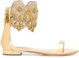 Thumbnail for your product : Casadei Embellished Ankle Strap Sandals