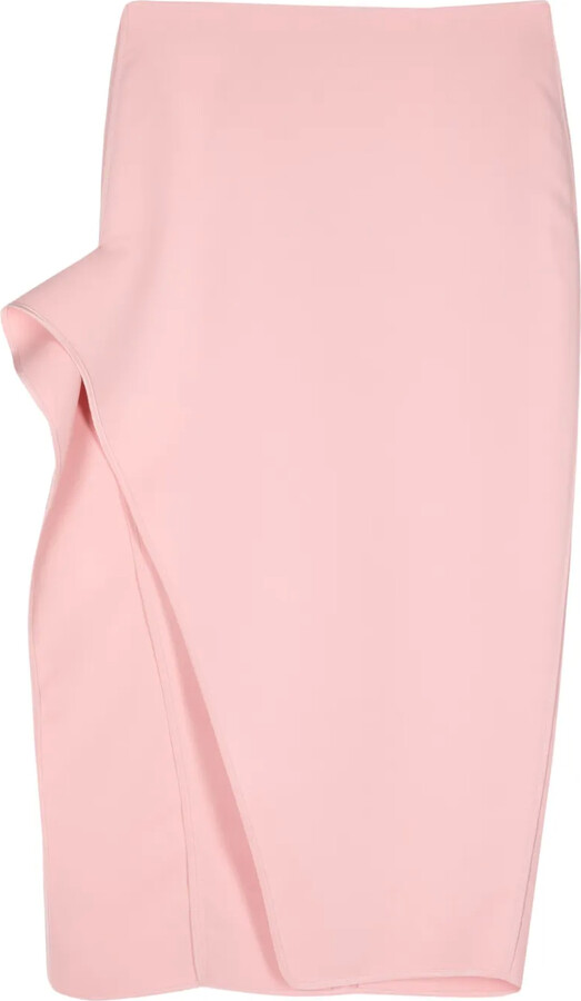 Maticevski Draped-Detailing Midi Skirt
