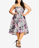 Thumbnail for your product : City Chic Trendy Plus Size Gracie Strapless High-Low Dress