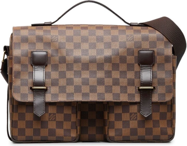 Pre-owned Louis Vuitton Damier Ebene Canvas Broadway Messenger Bag
