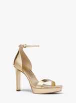 michael kors blake leather platform sandal