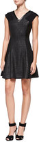 Thumbnail for your product : Rebecca Taylor Twill Combo Sleeveless Dress
