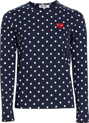 Navy Polka Dot Shirt | Shop The Largest Collection | ShopStyle