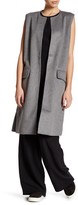 Thumbnail for your product : Cupcakes And Cashmere Sleeveless Wool Blend Long Vest