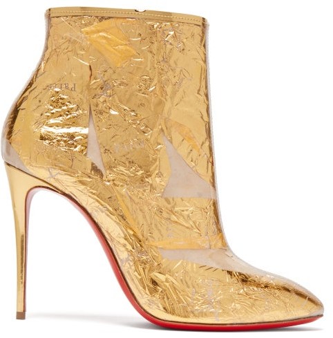 gold boots