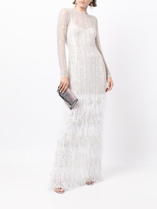 Rachel Gilbert Kenzi sequin-embellished gown