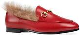 Thumbnail for your product : Gucci Women's Jordaan Leather Loafers - Red
