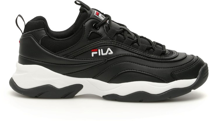 fila ray low black