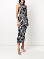Thumbnail for your product : Balmain Geometric Jacquard Fitted Dress