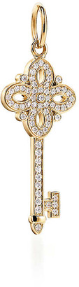 Tiffany & Co. Keys Victoria key in 18k gold with diamonds, mini