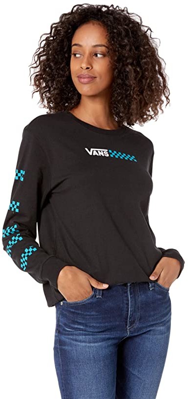 Vans Glory Daze Long Sleeve Boyfriend Tee (Black) Women's T Shirt -  ShopStyle
