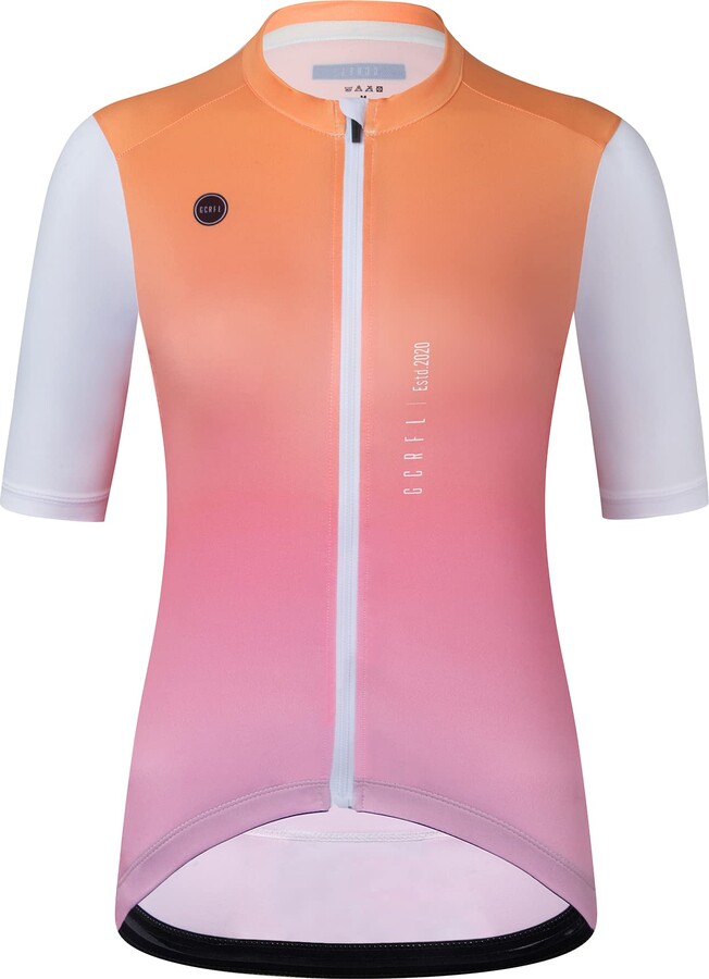 Bib Shorts with Pockets Padded GCRFL Women's Cycling Jersey Sets Road Bike Jersey Riding Shirts Lightweight 