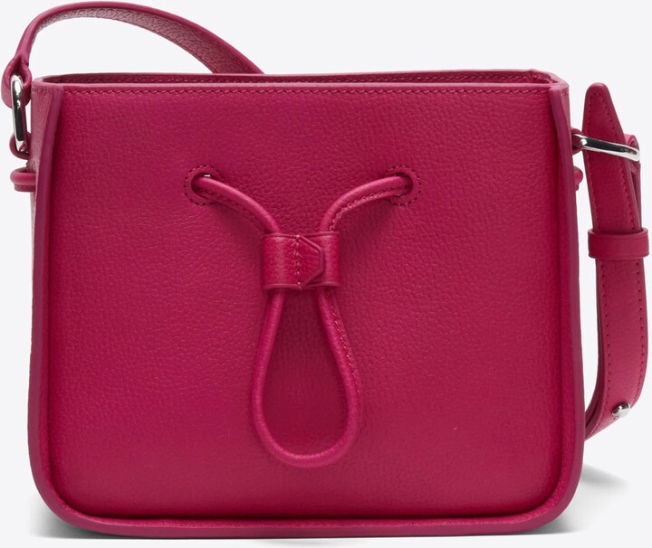 Soleil Mini Bucket Drawstring in BRT FUCHSIA