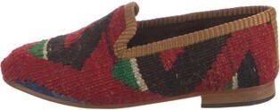 Artemis Design Co. Wool Colorblock Pattern Loafers