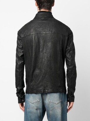 Salvatore Santoro Leather Shirt Jacket
