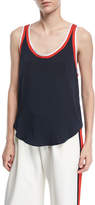 Thumbnail for your product : Milly Stretch Silk Track Tank