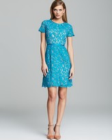 Thumbnail for your product : Adrianna Papell Dress - Short Sleeve Lace Fit and Flare
