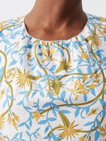 Thumbnail for your product : Agua by Agua Bendita Samba Cutout Floral-print Cotton-poplin Dress