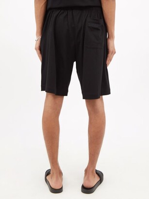 Vetements Limited Edition-logo Cotton-blend Jersey Shorts - Black