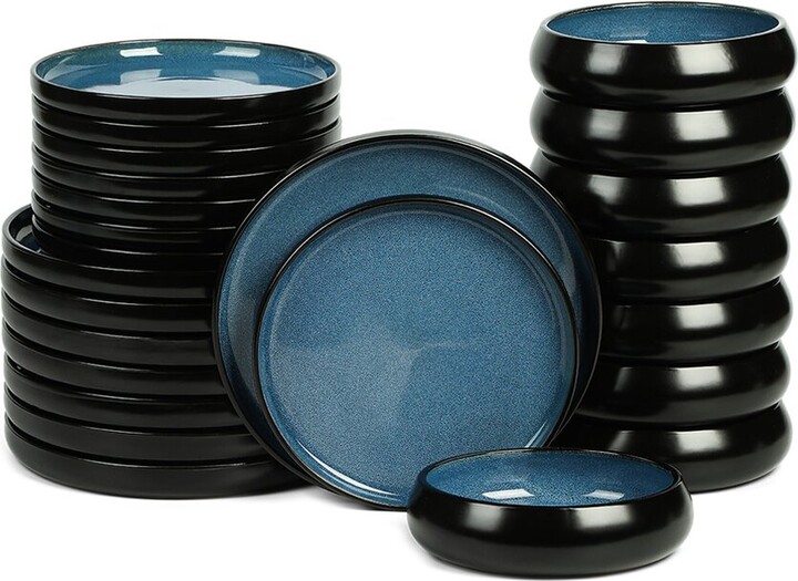 Stone Lain Lagoon 24Pc Stoneware Dinnerware Set
