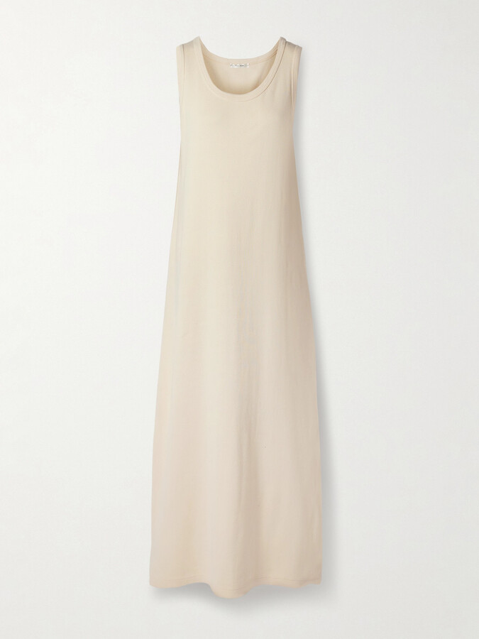 The Row Tetzi Cotton Maxi Dress - Neutrals
