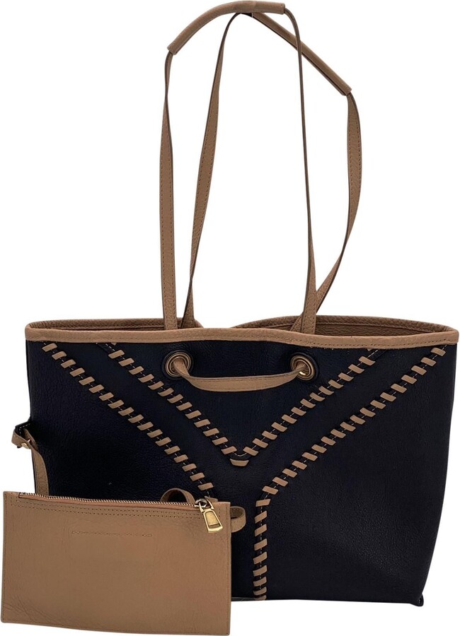 Saint Laurent Beige Neo Double Reversible Tote Shoulder Bag