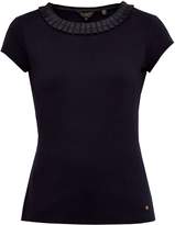 Thumbnail for your product : Ted Baker Sillia Frill Neck Fitted Tee