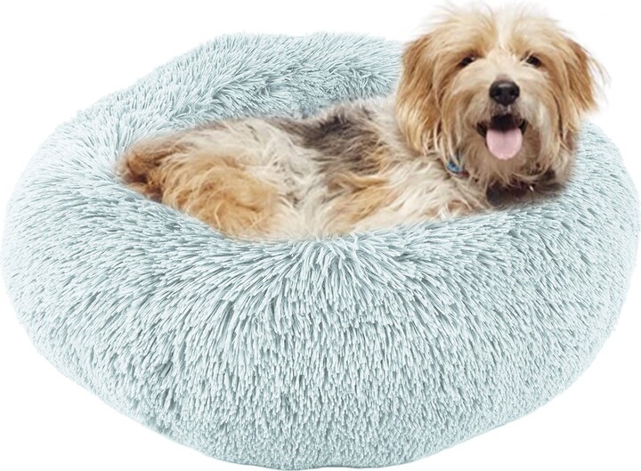 Details Calming Dog & Cat Bed, Medium, Blue