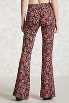 Thumbnail for your product : Forever 21 Ornate Floral Flared Pants