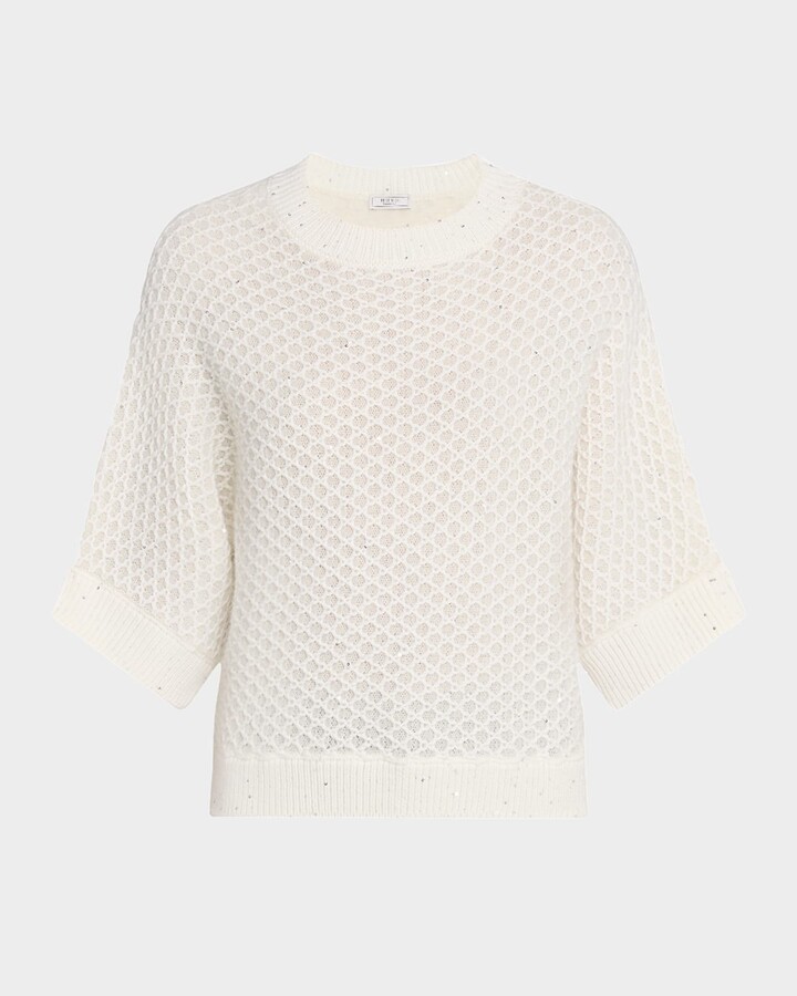 Peserico Textured Sequin-Embellished Sweater