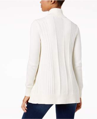 Charter Club Stitched Open-Front Completer Cardigan, Created for Macy's