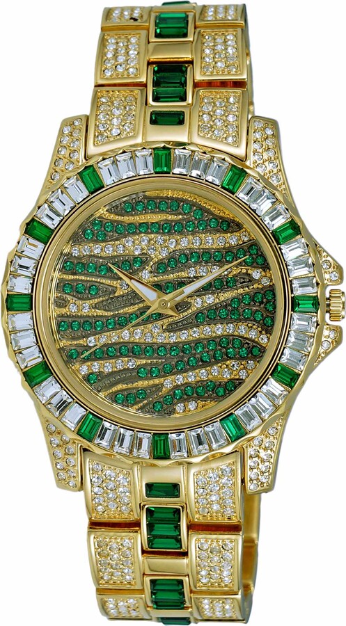 Adee Kaye Men's Chameleon Green Dial Watch