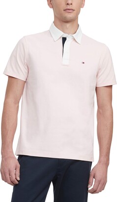 tommy hilfiger pink polo shirt