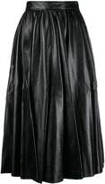 Thumbnail for your product : MSGM mid-length pleated skirt