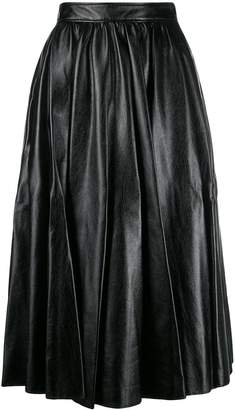 MSGM mid-length pleated skirt