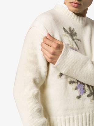 Jacquemus Romarin floral-intarsia jumper