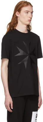 Neil Barrett Black Large Military Star 2 T-Shirt