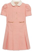 Thumbnail for your product : Gucci Children's canvas dress with Horsebit