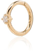 Thumbnail for your product : Lizzie Mandler Fine Jewelry Diamond Hoop Earring