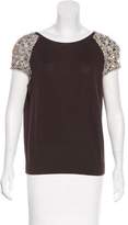 Thumbnail for your product : Valentino Wool Embellished Top