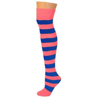 AJs Striped Socks - Baby Blue/White