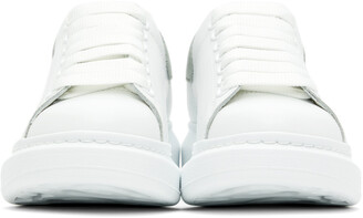 Alexander McQueen SSENSE Exclusive White & Grey Oversized Sneakers