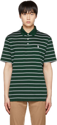 SSENSE Clothing T-shirts Polo Shirts Kids Green Striped Polo 