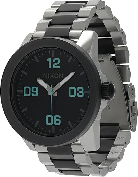 Nixon Corporal SS Men's Watches Silver/Gunmetal